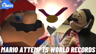 SMG4: Mario Attempts World Records Reaction (Puppet Reaction)