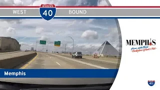 Interstate 40 West - Memphis - Tennessee |  Drive America's Highways 🚙