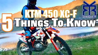 5 Things To Consider Before Buying A 2017 KTM 450 XC-F Dirt Bike (Four Stroke)