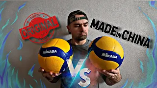 🚨 Как выбрать ВОЛЕЙБОЛЬНЫЙ МЯЧ новичку 🔥 | mikasa V300W ОРИГИНАЛ vs КИТАЙ