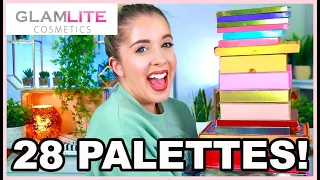 RANKING ALL MY GLAMLITE PALETTES FROM WORST TO BEST! || OVER 28 PALETTES! || MARCH 2022 ||