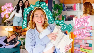 where have I been?? I MOVED!!! & bookshelf reorganisation 📚 reading vlog