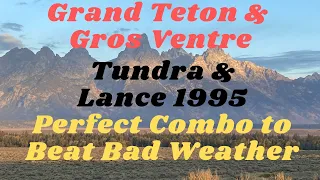 Grand Teton Park in Gros Ventre - beating bad weather.