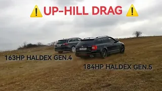 Skoda Octavia VRS ❗4x4❗vs. Opel Insignia CT ❗4x4❗ 🏁Uphill drag race 🏁 ⚠️Haldex gen.5 vs gen. 4⚠️