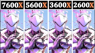 Ryzen 5 2600X vs 3600X vs 5600X vs 7600X | 12 Games Tested |