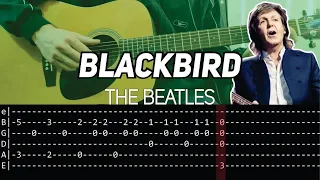 The Beatles - Blackbird (Guitar lesson with TAB)