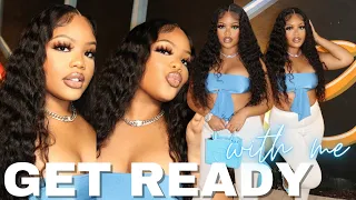 night out GRWM | Flawless Makeup Routine 💙 + Outfit