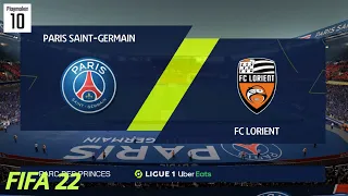 PSG vs Lorient | Ligue 1 | FIFA 22