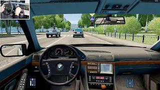 Realistic Driving with BMW 750i E38 | Thrustmaster T300 RS GT Gameplay #ccd