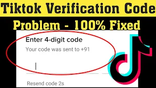 How To Fix TikTok Verification Code Problem Android &Ios || Tiktok Verification Code Not Receive