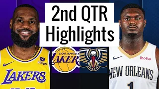 LA Lakers vs New Orleans Pelicans Full Highlights 2nd QTR | Apr 14 | NBA Regular Season 2024