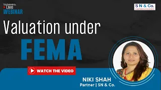 #TaxmannWebinar | Valuation under FEMA