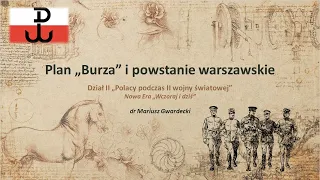 Plan "Burza" i powstanie warszawskie