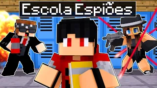 Meu PRIMEIRO dia na ESCOLA DE ESPIÕES no Minecraft