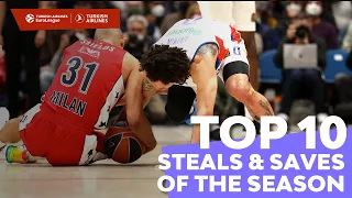 Top 10 Steals & Saves | 2021-22 Turkish Airlines EuroLeague