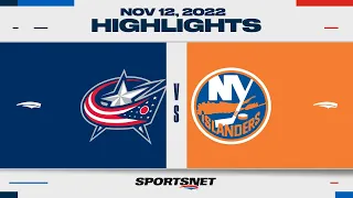 NHL Highlights | Blue Jackets vs. Islanders - November 12, 2022