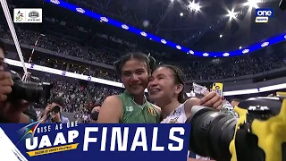 Canino, Belen hug it out after Finals | UAAP Season 85 Women's Volleyball