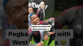 Paul Pogba riled up the West Ham fans after Manchester United’s win 🤣