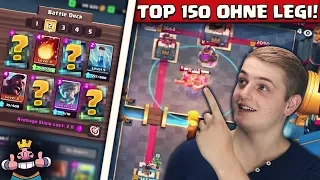 TOP 150 GLOBAL OHNE LEGENDARY + EPIC CARDS! | Pures Free2Play Deck! | Clash Royale Deutsch