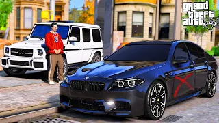 ОТЕЦ И СЫН В GTA 5 - РАБОТАЮ НА БАНДИТОВ! ЗАКАЗНОЙ УГОН BMW M5 F10 И PORSCHE PANAMERA! 🌊ВОТЕР