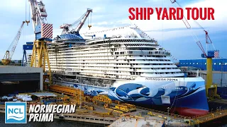 EXCLUSIVE NCL PRIMA SHIPYARD TOUR 4K | Behind the scenes in the Fincantieri Shipyard | Venice, Italy