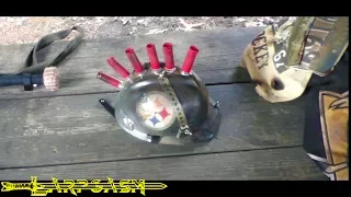 Football Pauldron And 12 Gauge Mohawk For Post-Apocalyptic Larp Armor (Pt.5) - Dystopia Rising