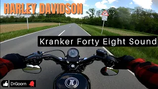 Hammer Harley Davidson Sound in den Kurven |HD Sportster 48| DrGoorn Motovlog