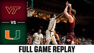 Virginia Tech vs. Miami Full Game Replay | 2022-23 ACC Men’s Basketball