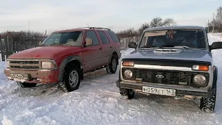 Offroad, Chevrolet Blazer VS Lada Niva, кто лучше в снегу?