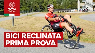 Bici reclinata: la prima volta di Giorgio | GCN Italia Tech