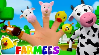 Finger Family Song | Animal Finger Family | Nursery Rhymes & Kids Songs - Farmees