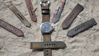 Panerai watch handmade custom Straps. By : Strapstory