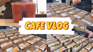 [Cafe vlog] 카페 브이로그 | ASMR | 개인카페 브이로그 | 수박주스🍉 | 샌드위치 단체주문🥪