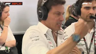 Toto Wolff reacts to Russell out in Q1 - Hungarian Grand Prix 2023 #f1