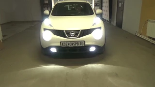 Nissan juke + PHILIPS X-TREME ULTION LED H4 + OSRAM LED FOG 101