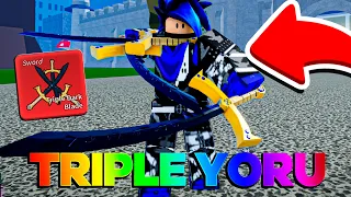 CONSEGUI A TRIPLE YORU NO BLOX FRUITS POR 24 HORAS! - ROBLOX