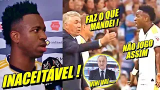 VlNl JR CHOCADO COM DECISÃO DO REAL MADRlD ! ANCELOTTI  E FLORENTINO TEM ACORDO E MAIS