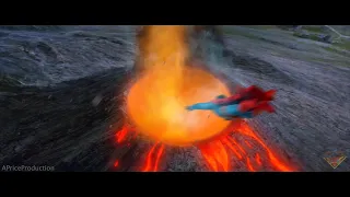 New Remastered/Upgraded Extended Superman IV Volcano Sequence