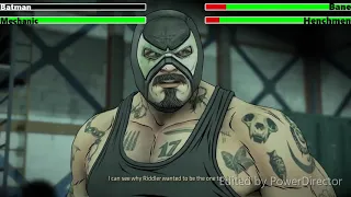 Batman vs. Bane with healthbars