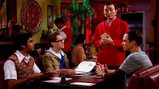 Leonard, Sheldon And Rajesh At A Chinese Restaurant - The Big Bang Theory 1х07