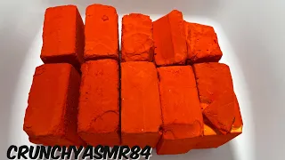 Orange Dyed Soft BSN Chalk | Oddly Satisfying | ASMR | Sleep Aid