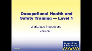 Occupational health and safety OHS Training for security