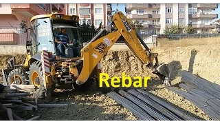 jcb beko loder 3 cx inşaat demiri nasıl ayrılır cat hidromek,komatsu volvo