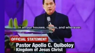 PASTOR QUIBOLOY...