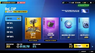 Disney Speedstorm - Top 5% run on Wall-E's BnL Cup limited-time event