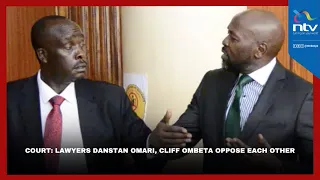 Lawyers Danstan Omari, Cliff Ombeta oppose each other in Sh391 million fraud case