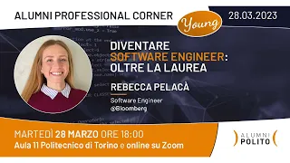 Diventare Software Engineer: oltre la Laurea | Rebecca Pelacà, Software Engineer in Bloomberg