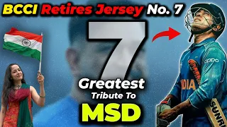 BCCI Retires Jersey No 7 | Learnings from Jersey No 7 | A Tribute to MS DHONI | RJ Archana Jani