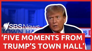 Five moments from Donald Trump’s Fox Town Hall appearance | SBS News