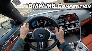 2022 BMW M8 Competition Gran Coupe - 617hp Luxury at Speed (POV Binaural Audio)